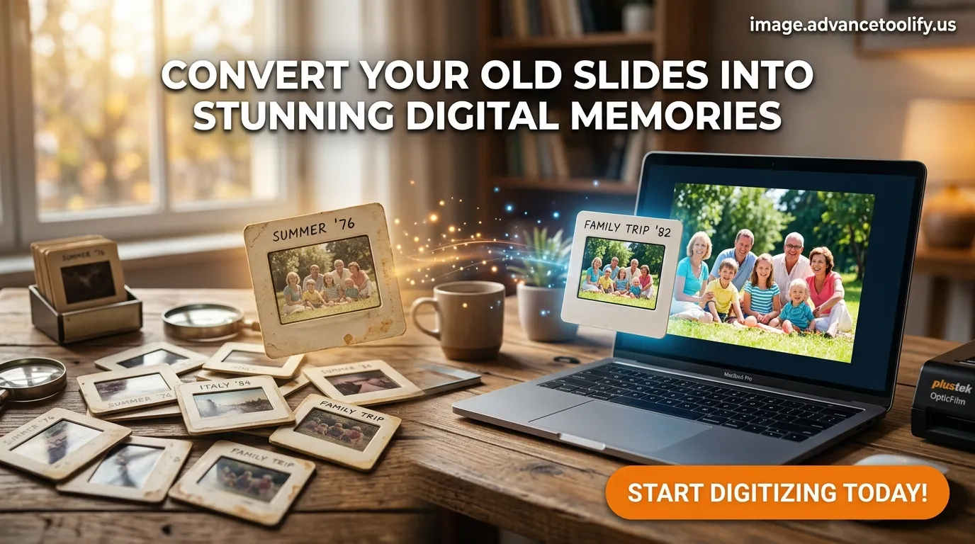 how to convert slides to digital images